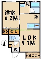 カーサエスポワールの物件間取画像